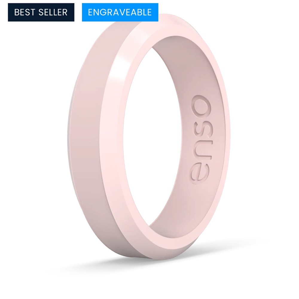 Enso Pink Silicone Ring